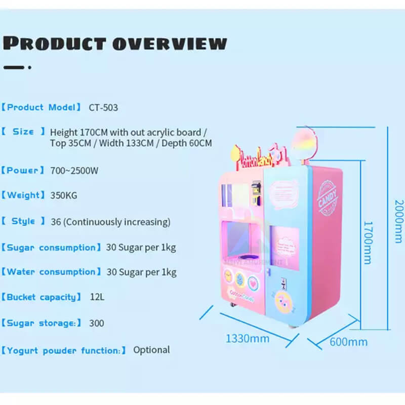 Fully automatic cotton candy machine (5)