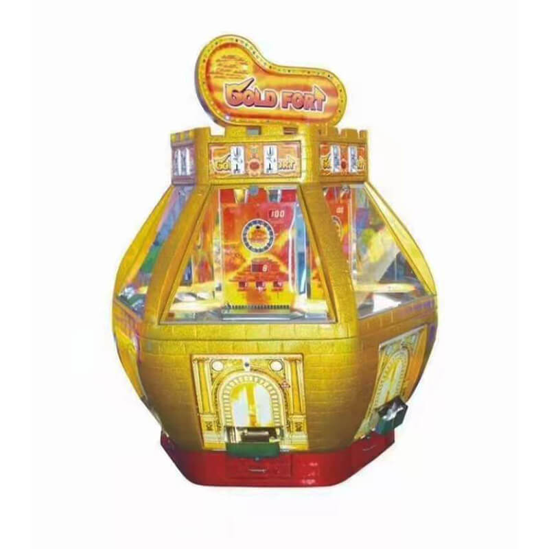 China Gold fort Coin pusher game machine for 6 players redemption ticket  lottery game machine factory and suppliers